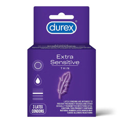 CONDOM, LUB DUREX X-SENSITIVE (3/BX)
