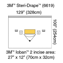 DRAPE, ISO IOBAN II STR (5/CS)3M