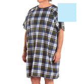 GOWN PATIENT ADLT BLUE TIE-BACK 50/50 CTN/POLY