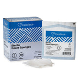 GAUZE, PERF 8PLY LF STR 4X4" (2/PK 50PK/BX 12BX/CS)