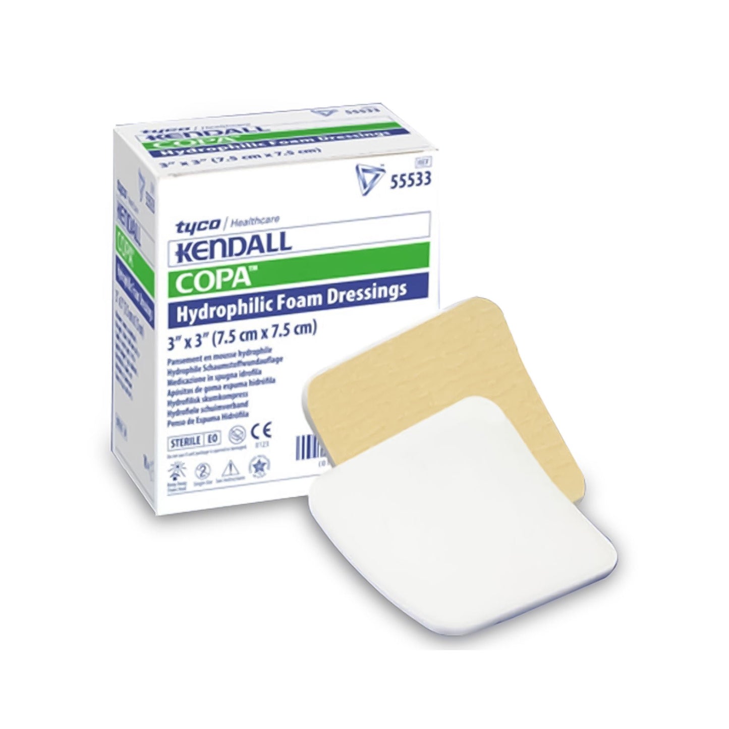 DRESSING, KENDALL FM 3"X3" (10/BX 5BX/CS)