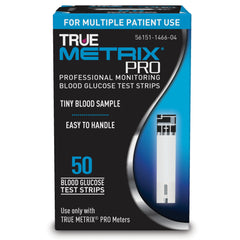 TEST STRIP, BLD GLUC TRUE METRIX PRO NFRS (50/BX 24BX/CS)