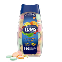 TUMS ULTRA, TAB CHEW ULTRA 1000 ASTD FRUIT (160/BT)