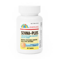 SENNA, TAB 8.6MG PLUS DSS 50MG(60/BT 12BT/CS)