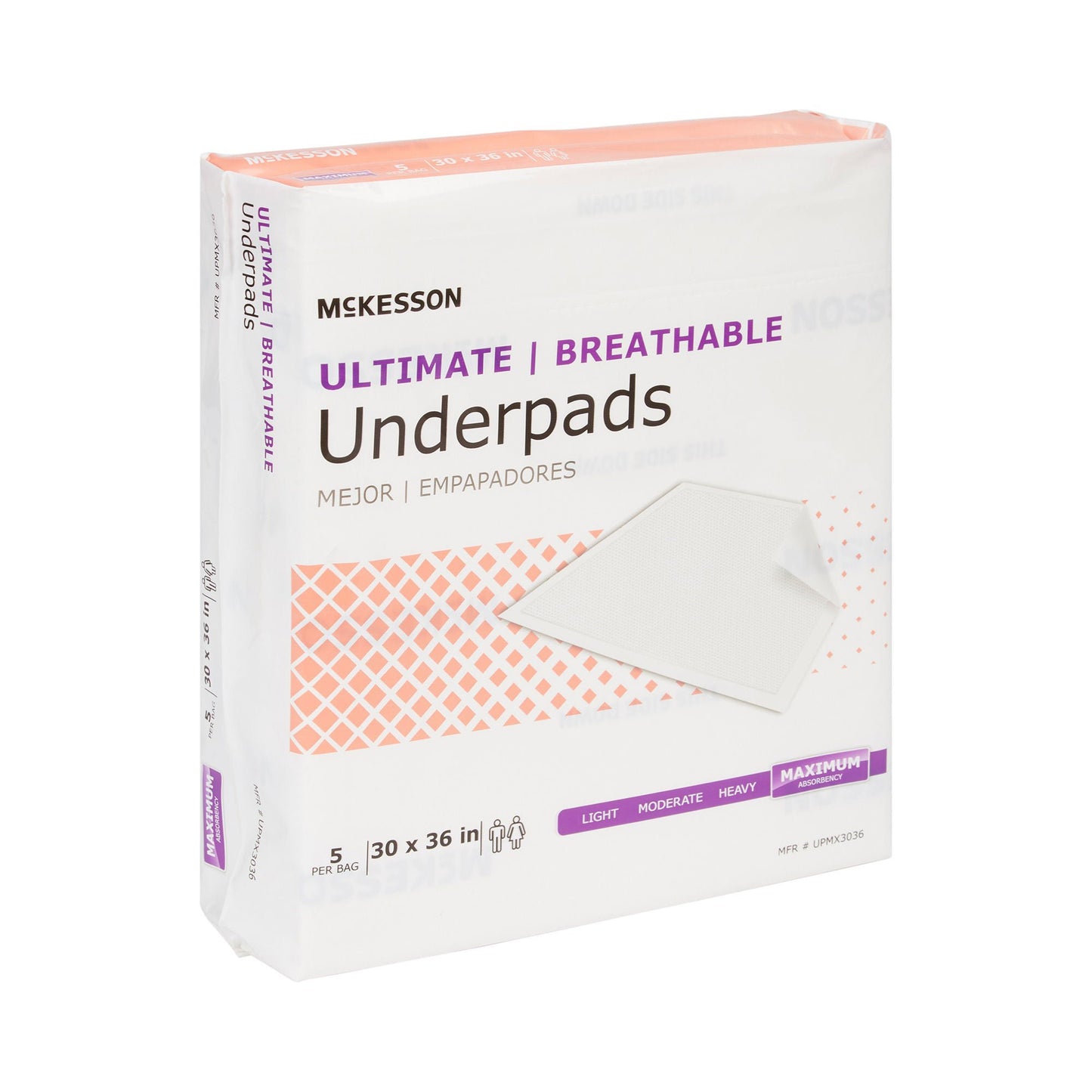 UNDERPAD, MAX ABSRB 30"X36" (5/BG 14BG/CS)