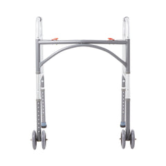 WALKER, FOLDING STEEL W/WHLS HVY DUTY ADLT 500LB (2/CS)