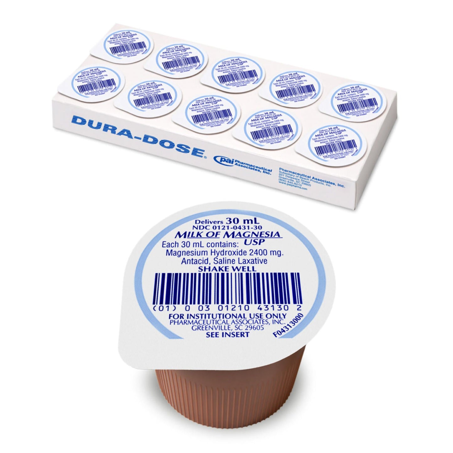MILK OF MAGNESIA, SUSP 400MG/5ML 30ML (10/TR)