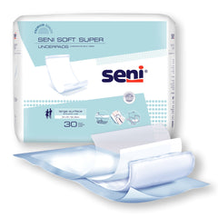 UNDERPAD, SENI SOFT SUPER HYGIENIC 23"-35" (30/PK 2PK/CS)