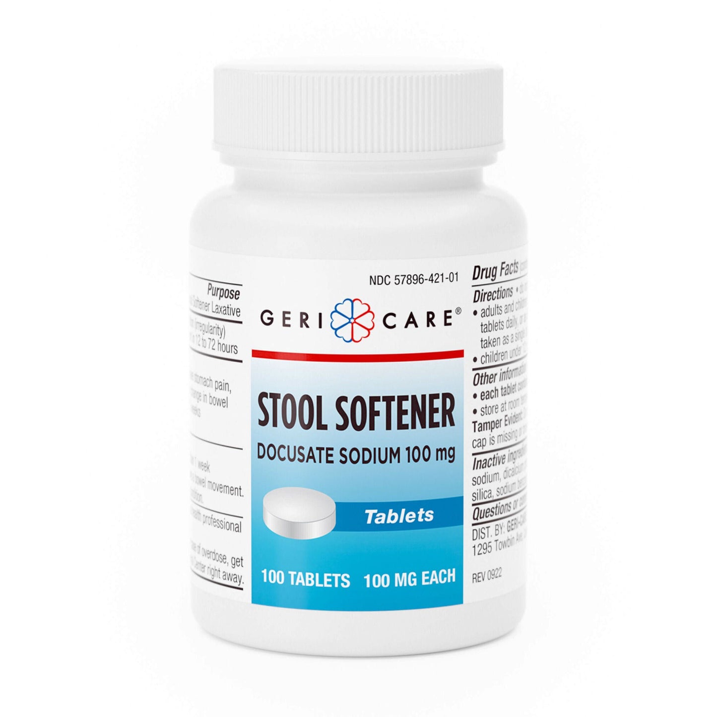 DOCUSATE SODIUM, TAB 100MG (12BT/CS)