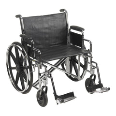 WHEELCHAIR, HD DUAL CROSS BRACE DDA SF 24" 450LBS
