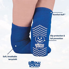 SLIPPER, BARIATRIC PILLOW PAWS360 RBLU 3XLG (48PR/CS)