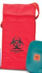 BAG, BIOHAZ TRANSPORT RED 6 3/4X5 3/4X10"