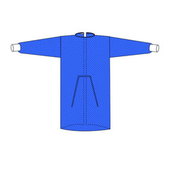GOWN, COVER KNIT CUFF BLU XLG (10/BG 10BG/CS)