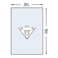 DRAPE, SURGICAL ORTHO KNEE 90"X124" (11/CS)