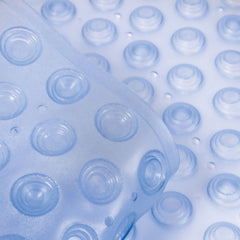 MAT, BATH VNYL SUCTION CUP SKID FREE BLU 16X40