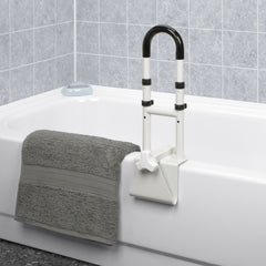 RAIL, TUB CLAMP-ON ADJ HT WHT