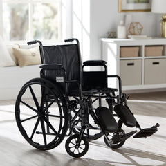 WHEELCHAIR, DDA ELR 18" 300LBS