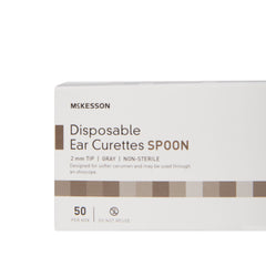 CURETTE, EAR SPOON GRY 2MM (50/BX 10BX/CS)