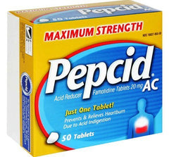 PEPCID AC, TAB MAX/STR 20MG (50/BX)