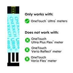 TEST STRIP, BLD GLUC ONE-TOUCHULTRA (50/BX 24BX/CS)