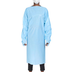 GOWN, PROT OVER THE HEAD AAMI LVL2 POLY BLU (75/CS)