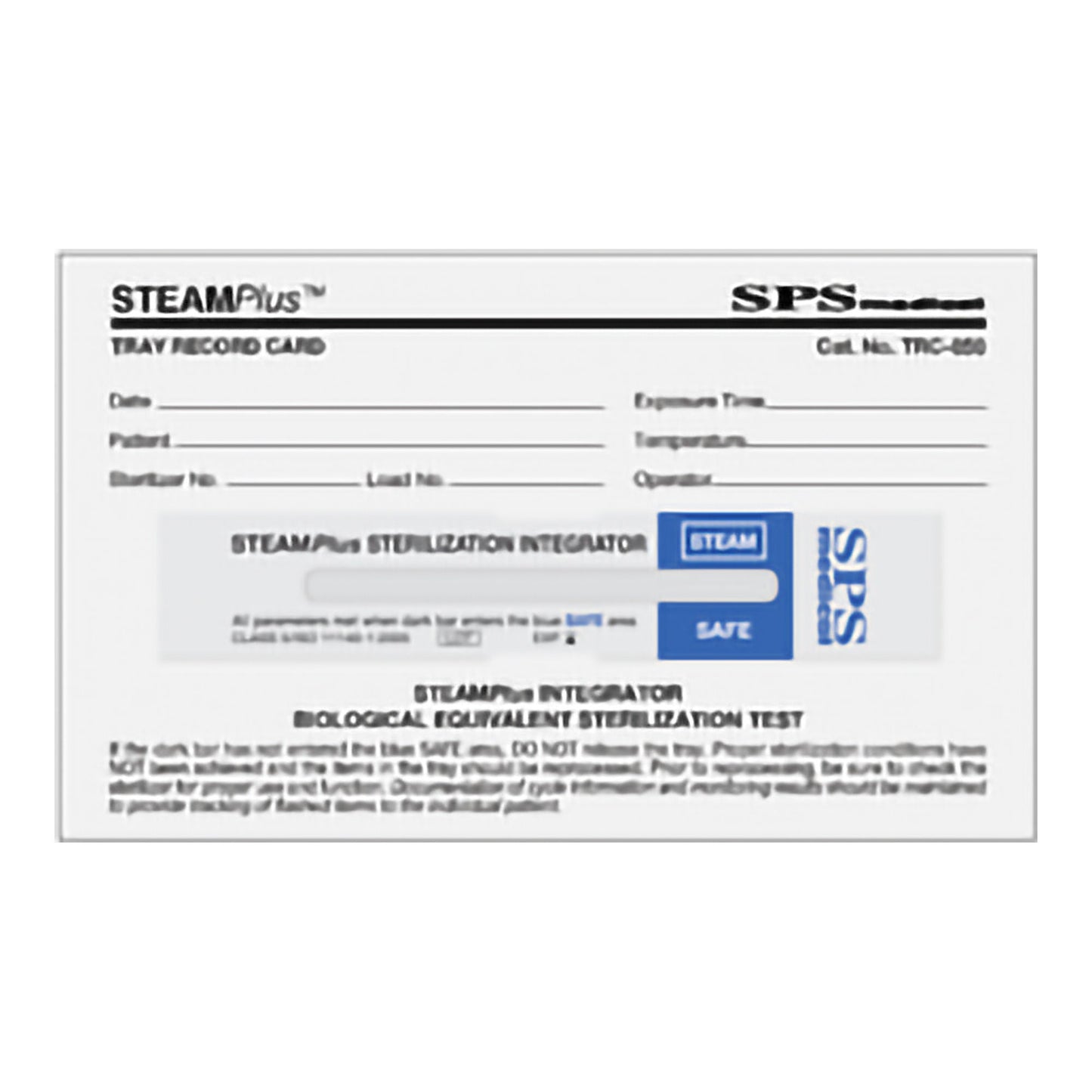 RECORD CARD, TRAY INTEG STM +(50/BX)