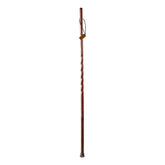STICK, WALKING WOOD BRAZOS TWISTED TREKKER OAK RED 55"