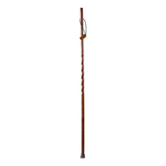 STICK, WALKING WOOD BRAZOS TWISTED TREKKER OAK RED 55"