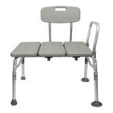 BENCH, TRANSFER W/BACK ALUMINUM FRAME 400LB