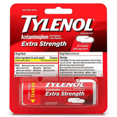 TYLENOL XS, CAP 500MG (10/BT 144BT/CS)