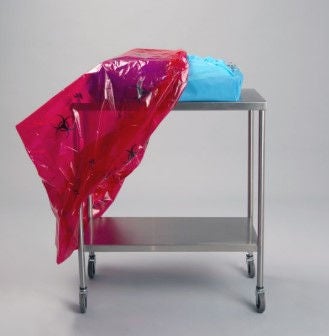 COVER, F/RING STAND TRANS RED 32"X16"-18"X18"-30" (20/CS)