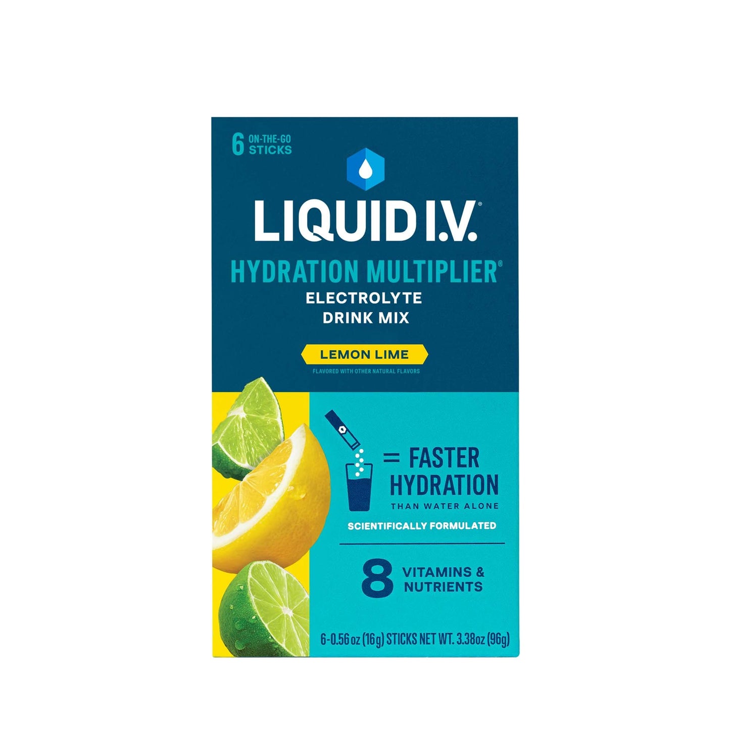 LIQUID IV, PDR HYDRATION LEMONLIME (6/BX 12BX/CS)