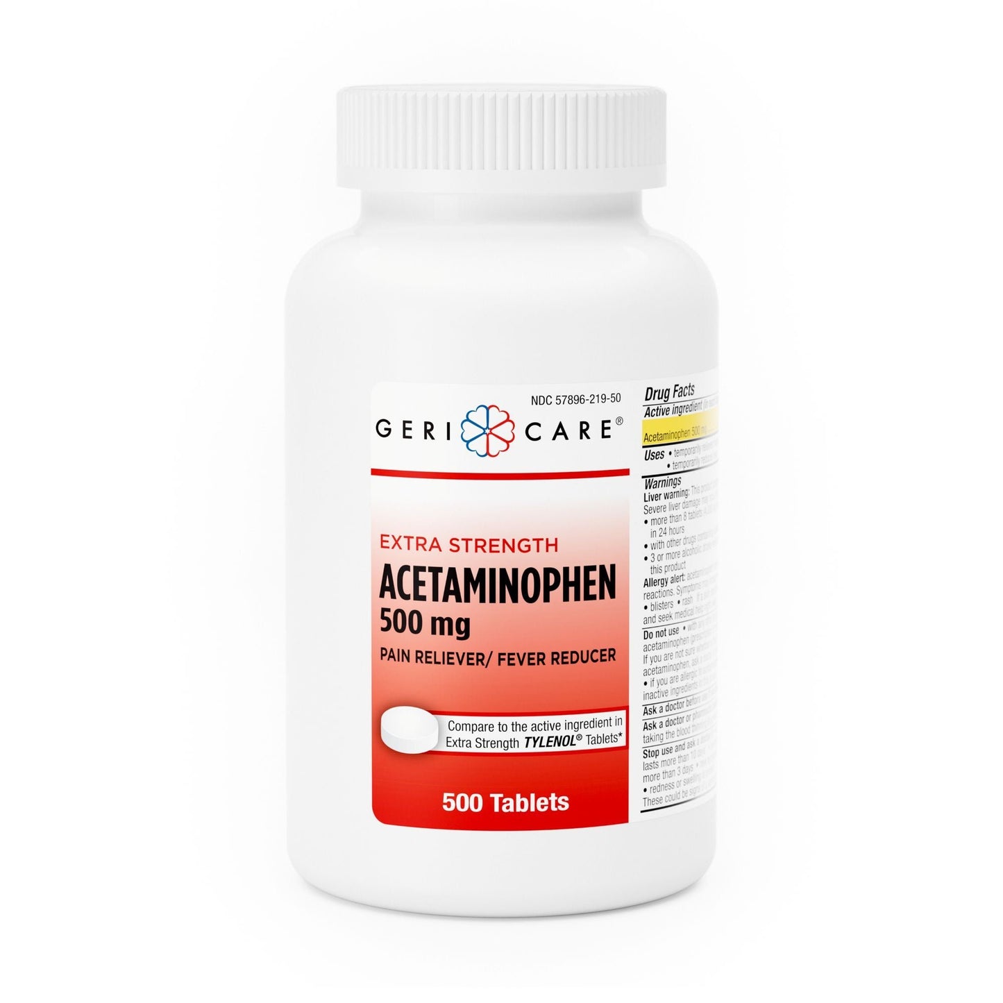 ACETAMINOPHEN, TAB 500MG (12BT/CS)