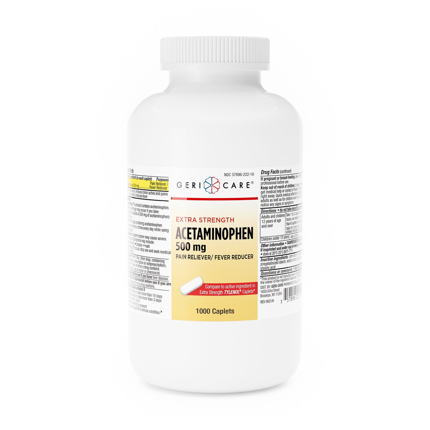 ACETAMINOPHEN, CAP 500MG (1000/BT 12BT/CS)