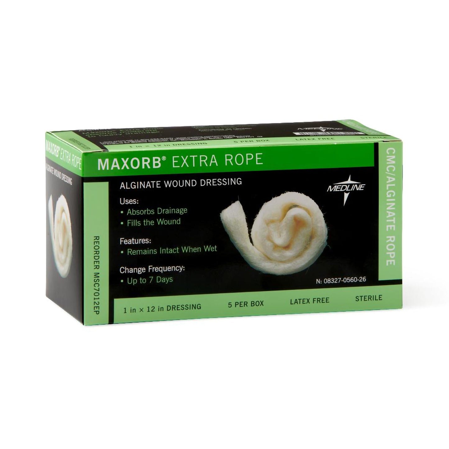 DRESSING, WND MAXORBEX ROPE AGL 12" (5/BX 4BX/CS)