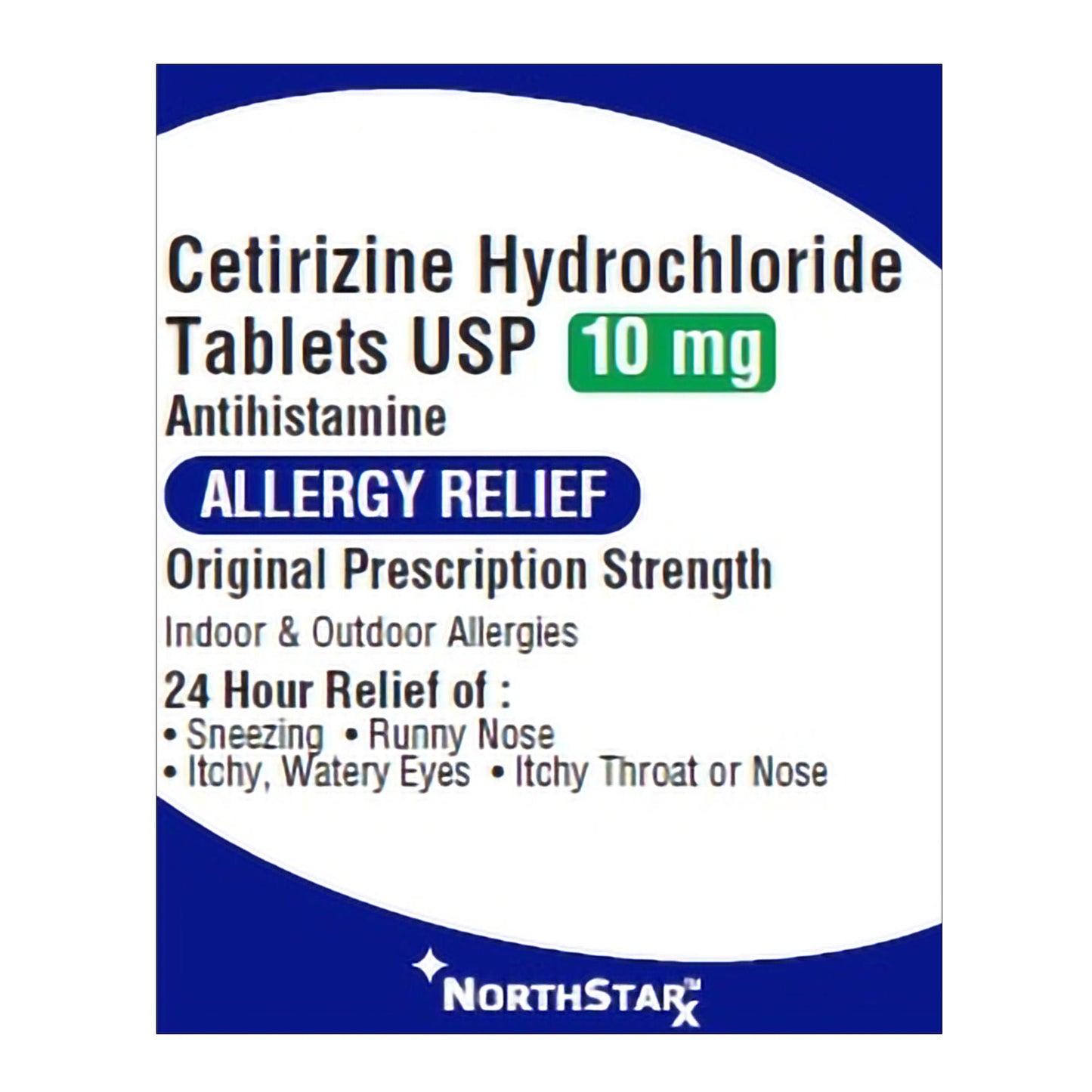 CETIRIZINE HCL, TAB 10MG (30/BT)