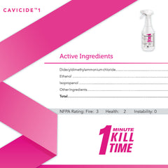 DISINFECTANT, CLNR CAVICIDE1 24OZ (12/CS)