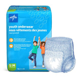 UNDERWEAR, PROTECT DRYTIME DISP YOUTH SM/MED (15/BG 4BG/CS)