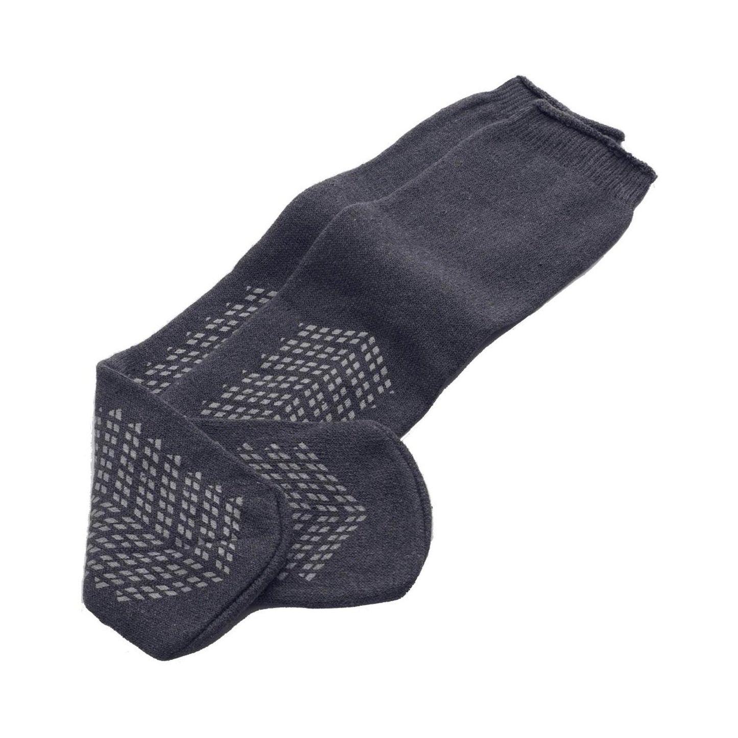 SLIPPER, SOCKS BARI DBL TREAD GRY (48PR/CS)