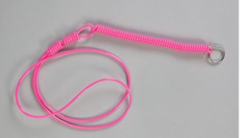 KEEPER, KEY NECK COIL NEON PNK