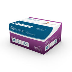 SYRINGE, INSULIN 1CC 28GX1-1/2" (100/BX 5BX/CS)