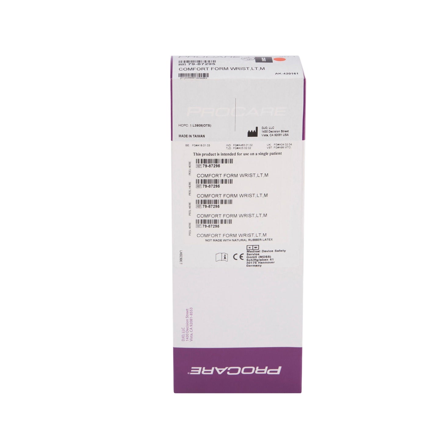 WRIST SUPPORT, COMFORT FORM LTMED