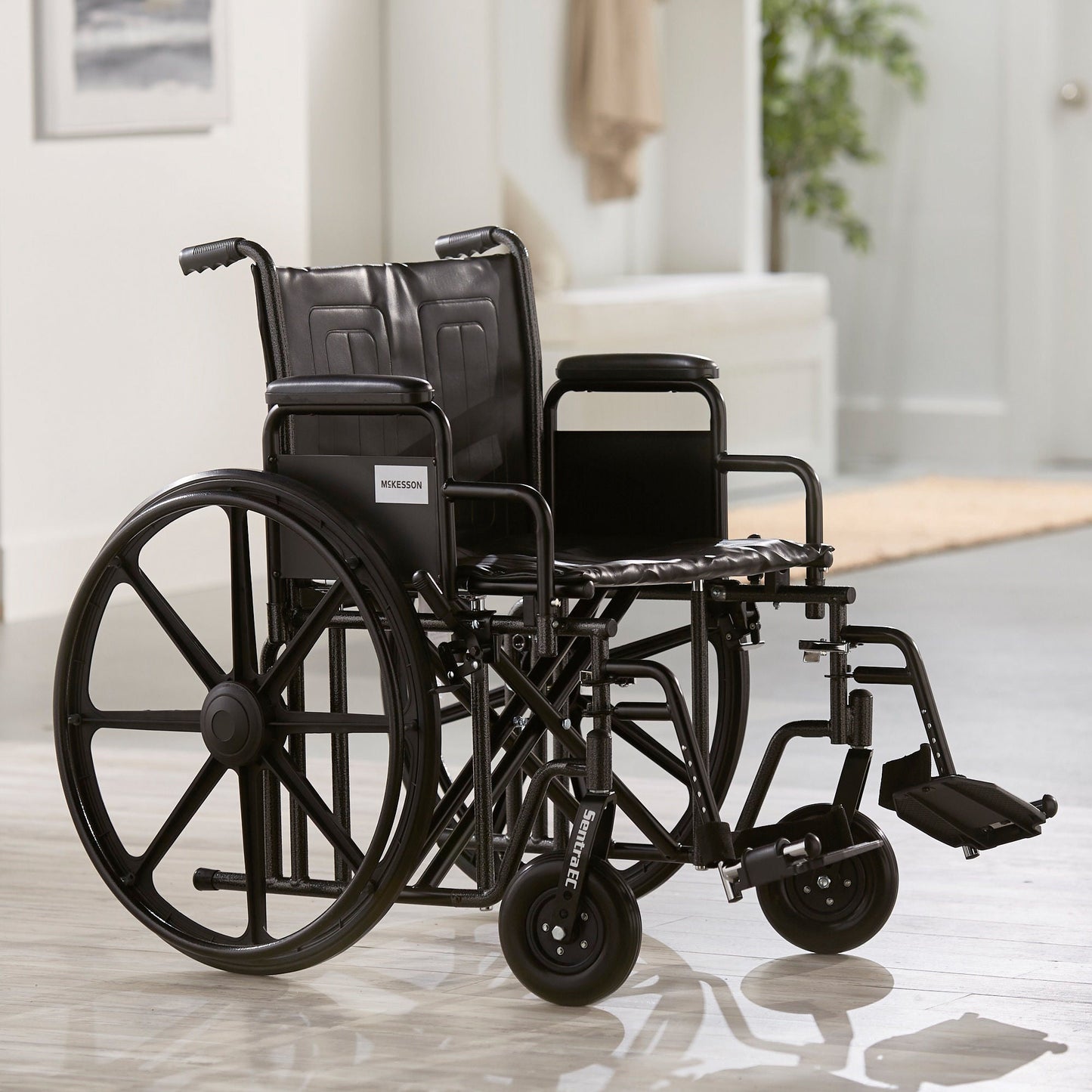 WHEELCHAIR, HD DUAL CROSS BRACE DDA SF 22" 450LBS