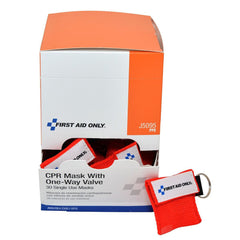 FACE SHIELD, CPR IN KEYCHAIN POUCH (30/BX 10BX/CS)