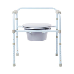 COMMODE, FOLDING STL FRAME BLU350LBS