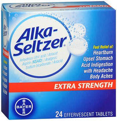ALKA-SELTZER XS & PAIN RELIEF,TAB EFF (24/BX)