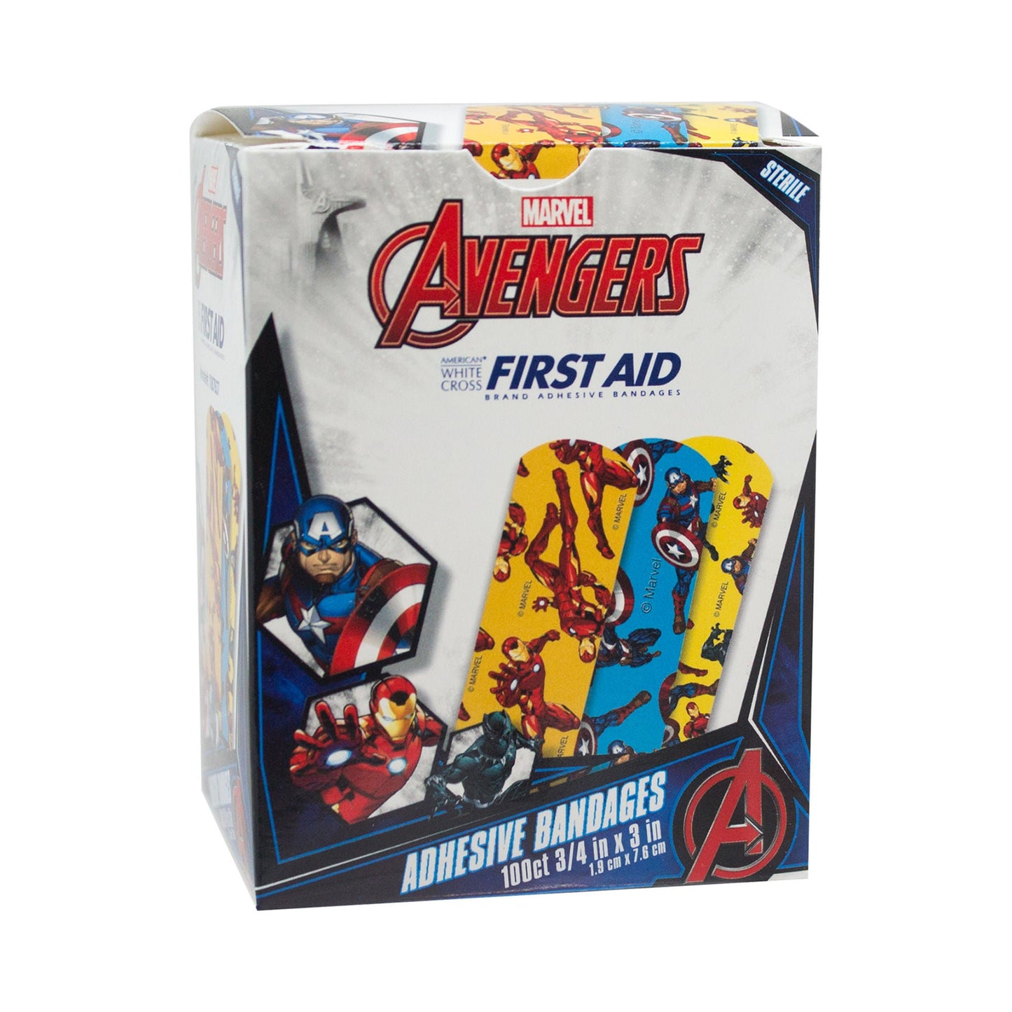 BANDAGE, ADH ASST SUPRHERO 3X3/4" (100/BX)