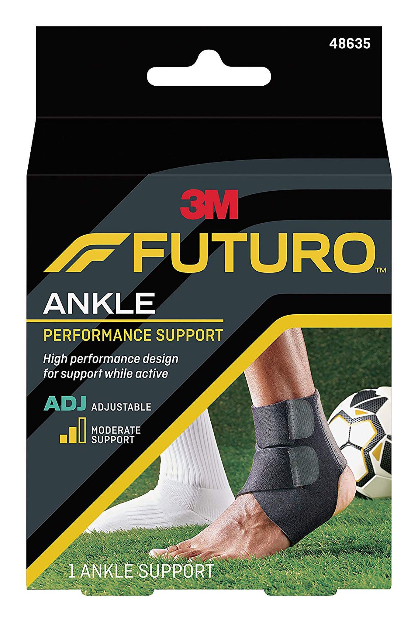 ANKLE SUPPORT, SPORT MOISTR CNTRL ADJ 2.25X3.75X5.(12/CS)