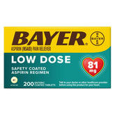 ASPIRIN DR EC, TAB 81MG LOW DOSE (200/BT)