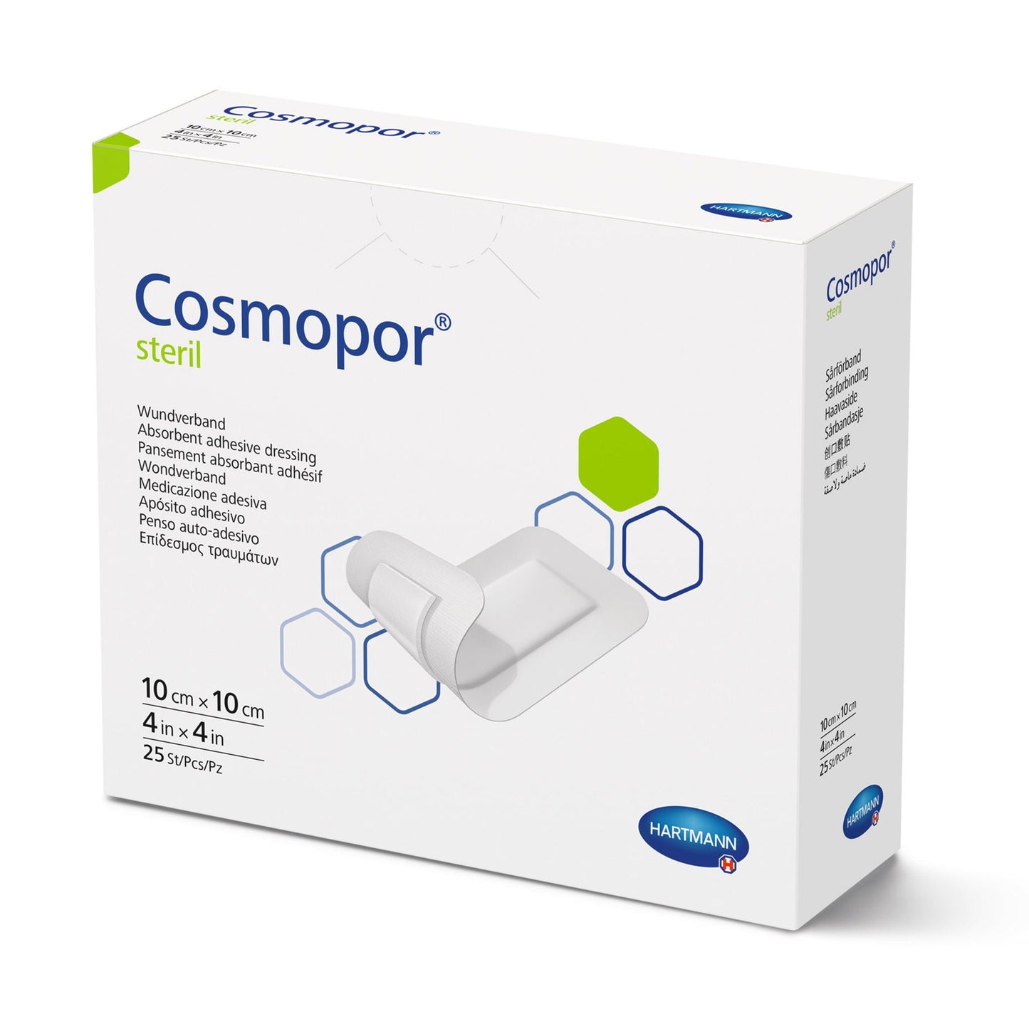 DRESSING, ADH COSMOPOR LF 4X4"(25/BX)